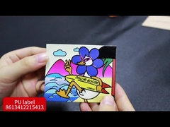 3D Efekt Odzież Silikonowa Etykieta Transfer ciepła Zwierzęce Czarny kolor