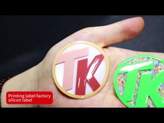 Ekologiczne etykiety odzieżowe 3D z silikonowego przeniesienia ciepła z efektem odbicia