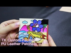 Niestandardowe płatki ze skóry wygrabione Nazwa marki Tan Kolor Prawdziwy dla dżinsów