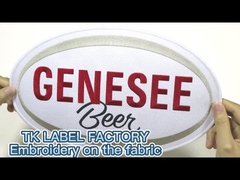 Odzież Etykiety haftowanie Żelazo na plastrach Przeniesienie ciepła Wymywalne