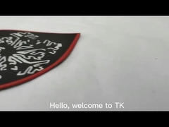 3D Metal Patch Embossed logo Wysokiej częstotliwości TPU Etykieta transferu ciepła dla odzieży