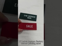 Zastosowane logo marki Etykiety odzieżowe Etykieta ekranowa Etykieta tkanina do odzieży