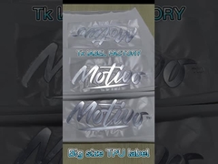 Niestandardowy logo Tpu Transfer ciepła 3D Tpu Label Transfer Soft Tpu Logo For Garment