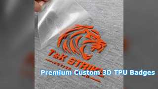 Niestandardowe plakietki 3D TPU do promowania marki odzieży premium