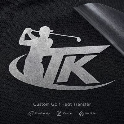 Niestandardowe metalowe etykiety termotransferowe Logo golfowe do odzieży sportowej, odzieży ulicznej, koszulek polo, kurtek OEM ODM przyjazne dla środowiska, wykonane na zamówienie