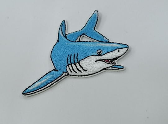 Hafty Odzież Shark Etykiety Plastry termotransferowe Zmywalne Dostosowane