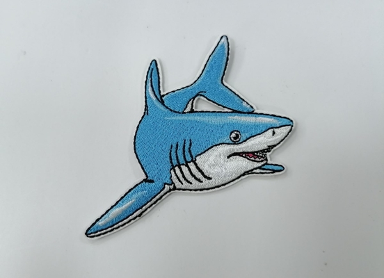 Hafty Odzież Shark Etykiety Plastry termotransferowe Zmywalne Dostosowane