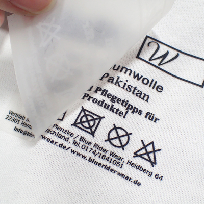 Druk 3D z wytłaczanym silikonem Odzież Etykiety termotransferowe Zmywalne