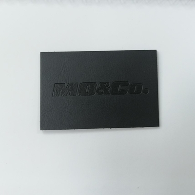 Wytłaczane logo Suede Microfiber PU Leather Label Zmywalny niestandardowy kolor