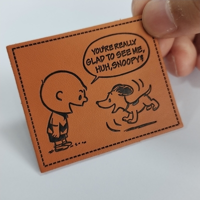 PU Embossed / Metalowa skórzana naszywka dostosowana do odzieży odzieżowej