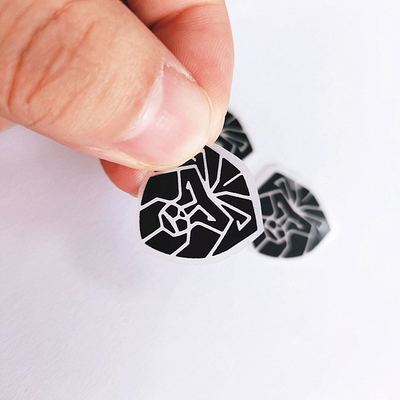 Etykieta silikonowa do przenoszenia ciepła z efektem 3D Animal Black Color