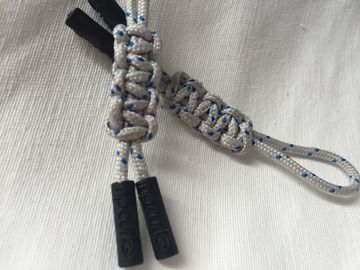 Zindywidualizowany Handcade Paracord Zipper Pull 3 Colours TPU Injection
