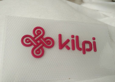 Logo 3D Drukowane etykiety odzieży do celów przenoszenia ciepła Tagi etykiet z etykietami z gumy Wytłaczane techniki