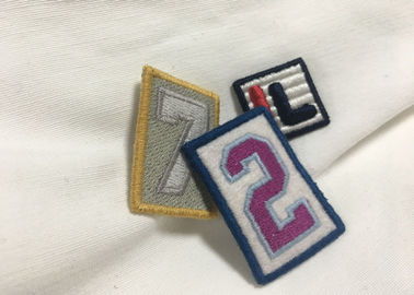 Merrow Border Custom Stitched Patches, Żelazo Ubrania Na Haftowanych Patchesach Do Koszulek