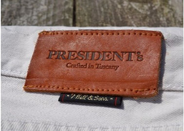 Embossed Custom Leather Clothing Patches, kreatywne skórzane patchy kurtek
