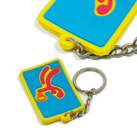 Ekologiczne Przyjazne Spersonalizowane Prezenty Promocyjne 3D Pvc Key Chain Any Color
