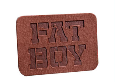 Ozdobne dżinsy z recyklingu Pudełka ze skóry Custom Custom Patches Embossed / Debossed Logo