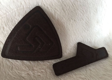 Dostosowane brązowe Suede Wytłoczone Patchi Skórzane, Shiny Siliver TDP o wysokiej gęstości Logo