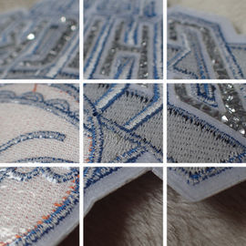 Hotfix Niestandardowe Haftowane Poprawki Rhinestone Motif Żelazko Na Transfer Dla Hoodies