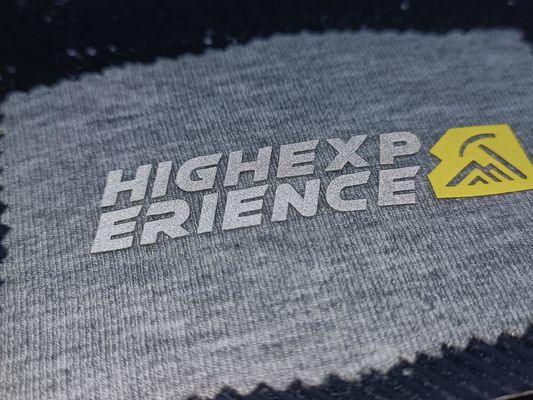 OEKOTEX Logo Wymywalne Plamy Niestandardowe Refekcyjne Srebrne Silikonowe Odznaki