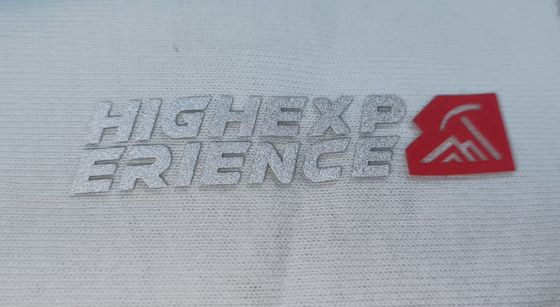 OEKOTEX Logo Wymywalne Plamy Niestandardowe Refekcyjne Srebrne Silikonowe Odznaki