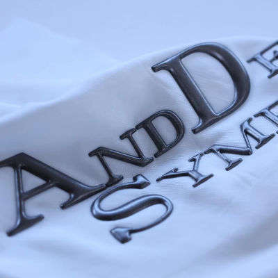 Niestandardowy design litery wysokiej częstotliwości znaki marki 3D TPU Logo Transfer ciepła Żelazo na etykietach odzieży