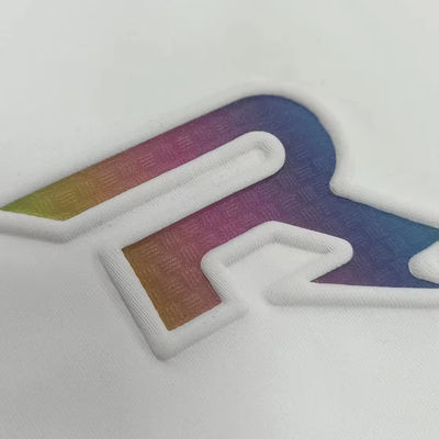 Niestandardowe TPU 3D Black Label Embossed Heat Press Label TPU Patches Printing dla Jersey