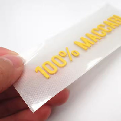 Niestandardowe etykiety bez etykiet z gumy silikonowej Transfer ciepła z literami i liczbami 3D Drukowanie logo