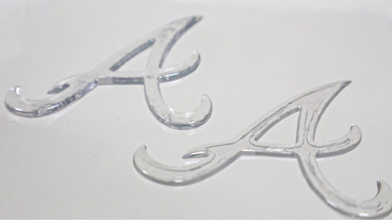 Niestandardowe imitacje lodu półprzezroczyste błyszczące logo TPU