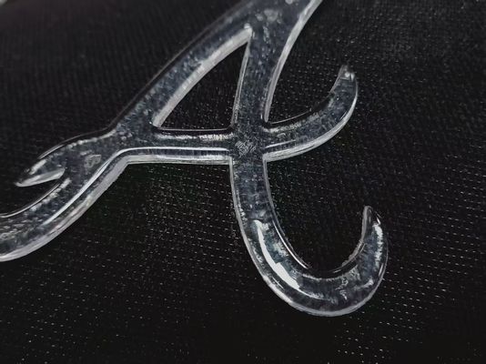 Niestandardowa imitacja lodu półprzezroczyste błyszczące logo TPU Etykieta transferu ciepła dla ubrań