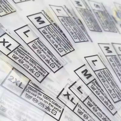 Zastosowane Wysokiej Jakości Etykiety Transferowe Odzieży Etykiety Transferowe cieplne Drukowanie logo hurtowe