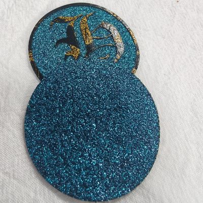 OEM Srebrny wątek haftowy Woven Patches For Clothes