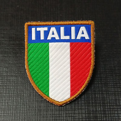 Fabrycznie niestandardowa naszywka z haftowaną flagą, spersonalizowana metka odzieżowa, naszywka do przyszycia