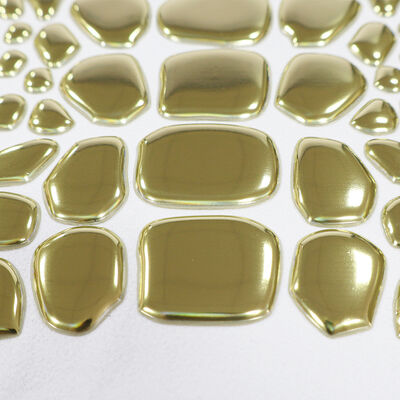 Fabryka Niestandardowa metalowa złota etykieta TPU - Emblemat o nieregularnym kształcie dla luksusowej odzieży i odzieży mody