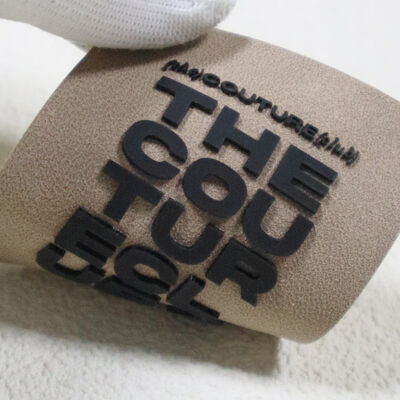 Plastry z wypukłym tekstem 3D z gumy, niestandardowe logo na rękawy kurtek i dekoracje odzieży