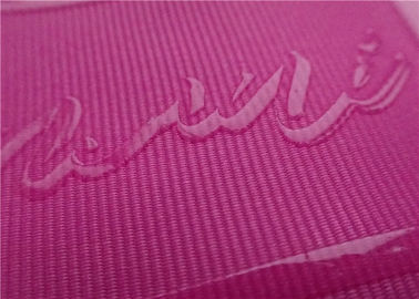 Błyszczące transparentne logo z przezroczystego silikonu w folii poliestrowej Coloful