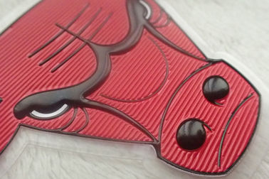 Ekologiczne koszulki odzieżowe z nadrukiem Miękki tekturowy nadruk 3D o wysokiej częstotliwości z wytłoczonym logo