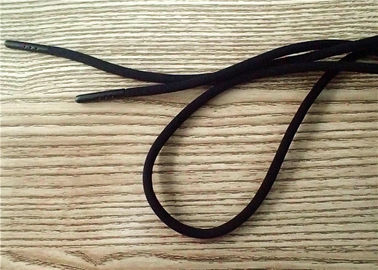 125cm Czarny elastyczny sznur z wyrzeźbionym logo na obu końcach czarnej głowicy
