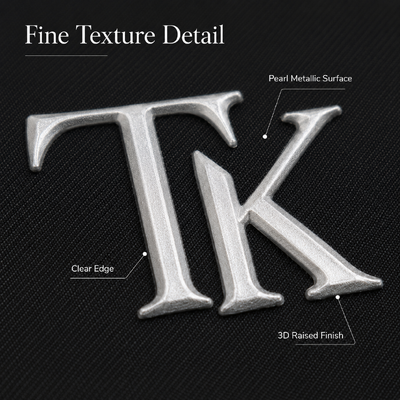 Niestandardowe etykiety logo 3D Pearl Metallic Heat Transfer dla odzieży i odzieży sportowej