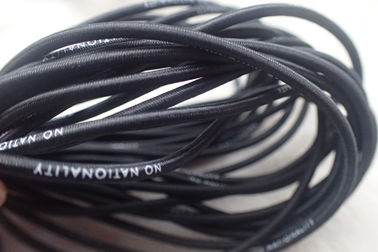 Kolorowy 2,5 mm okrągły elastyczny sznurek, logo do sitodruku na elastycznej sznurku