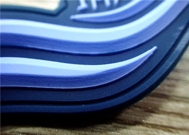 S / M / L Dark Blue 3D Plastry gumowe / Gumowe etykiety na odzież