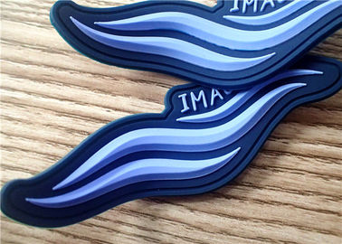 S / M / L Dark Blue 3D Plastry gumowe / Gumowe etykiety na odzież