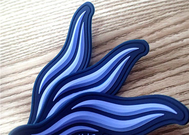 S / M / L Dark Blue 3D Plastry gumowe / Gumowe etykiety na odzież