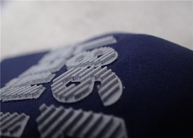 Podniesiony Twill Flash Srebrny transfer ciepła powierzchni Logo Trójwymiarowy efekt