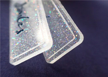 Spersonalizowana w pełni przezroczysta plakietka PVC z kolorowym proszkiem do odzieży