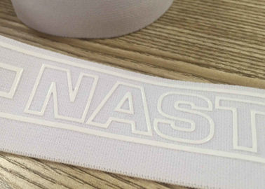 Ekologiczna wąska taśma z szeroką elastyczną gumką z nadrukiem