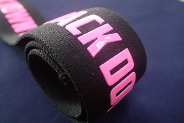 Custom Yoga Gym Jacquard Elastic Band Silicon Sitodruk do bielizny