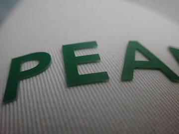 Hot-Glue Backing Logo 3D Sitodruk Etykieta / Niestandardowe łaty drukowane
