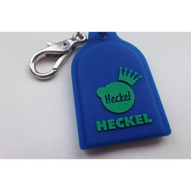 Tag dla psów silikonowych Keychain Spersonalizowane prezenty promocyjne z wytłoczonym logo Nietoksyczny