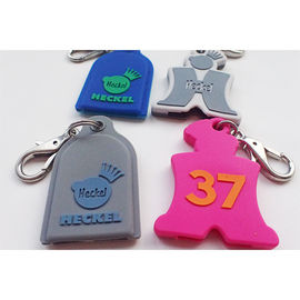 Tag dla psów silikonowych Keychain Spersonalizowane prezenty promocyjne z wytłoczonym logo Nietoksyczny